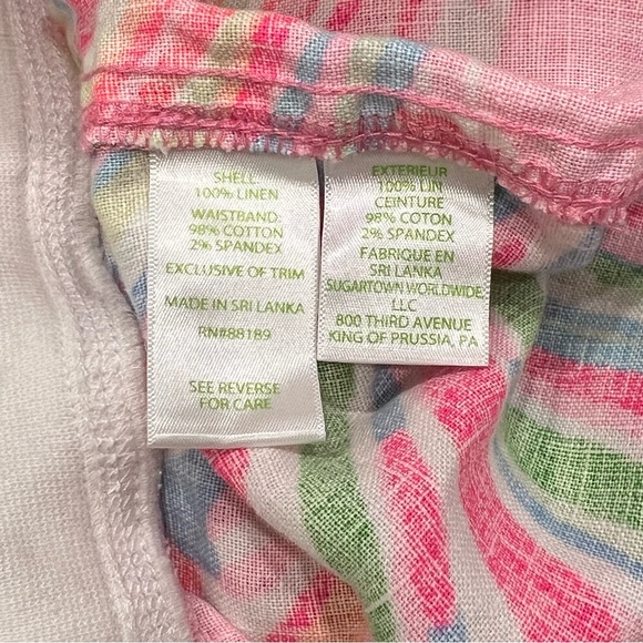 Lilly Pulitzer The Beach Pant Pink Pout Shellabrate Linen Pant - Picture 10 of 11